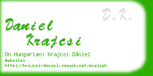 daniel krajcsi business card